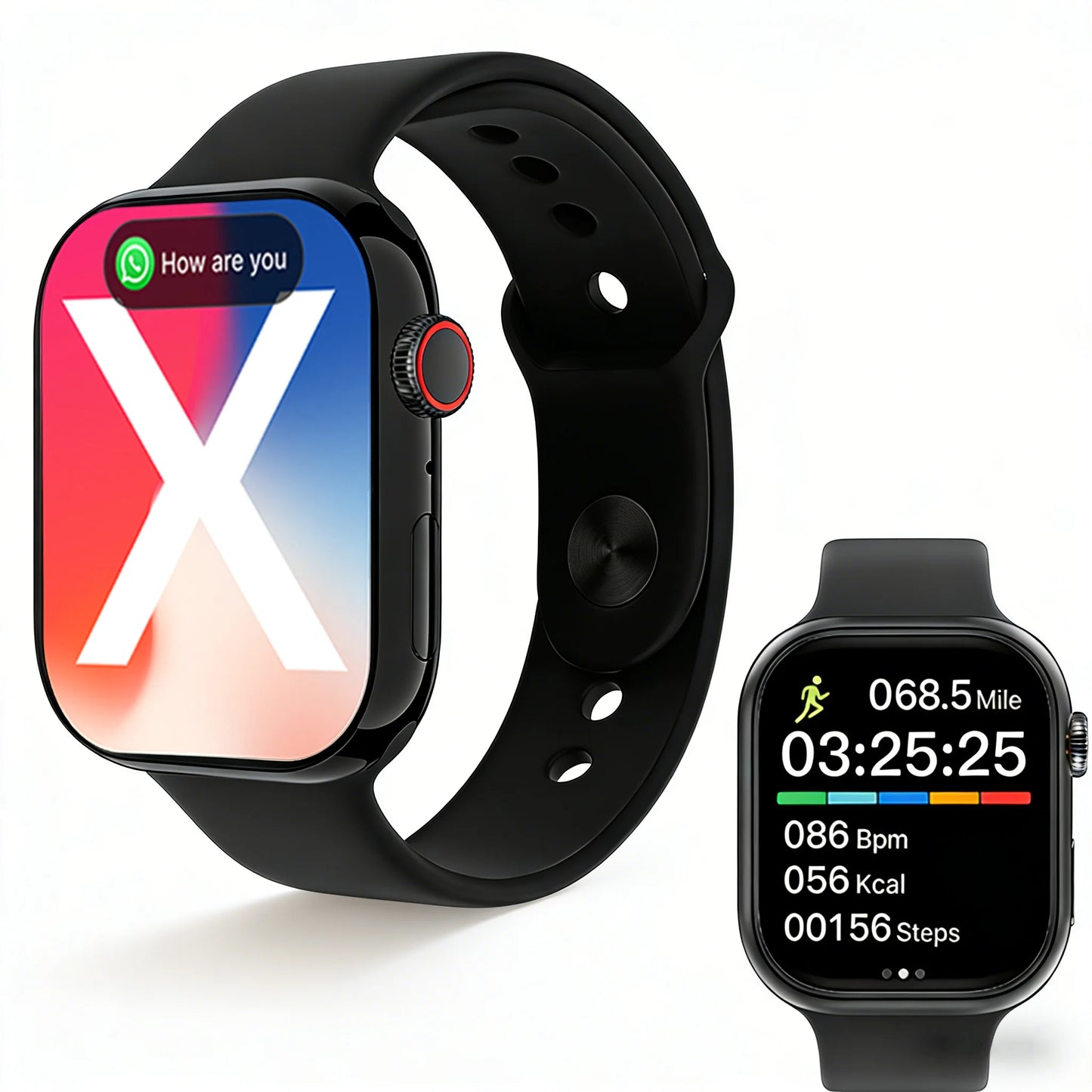 Smartwatch Watch X 46mm com Tela Touch de 2,01", Chamadas Bluetooth, Modos Esportivos e Notificações