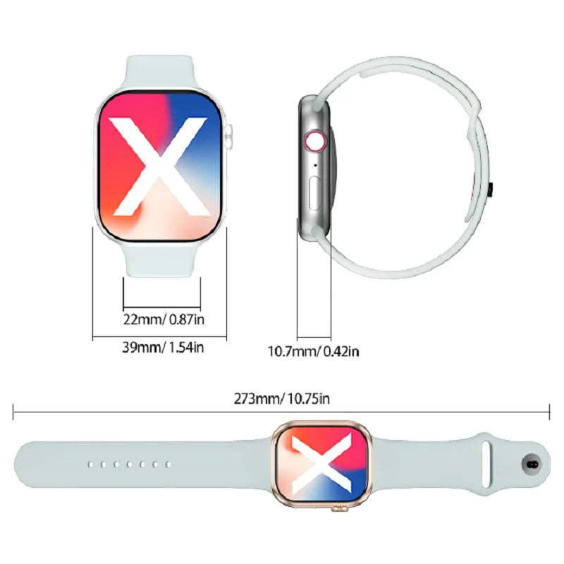 Smartwatch Watch X 46mm com Tela Touch de 2,01", Chamadas Bluetooth, Modos Esportivos e Notificações