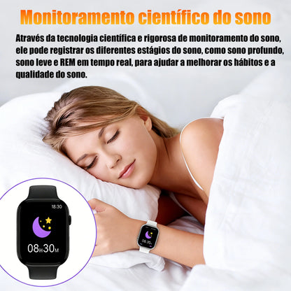 Smartwatch Watch X 46mm com Tela Touch de 2,01", Chamadas Bluetooth, Modos Esportivos e Notificações